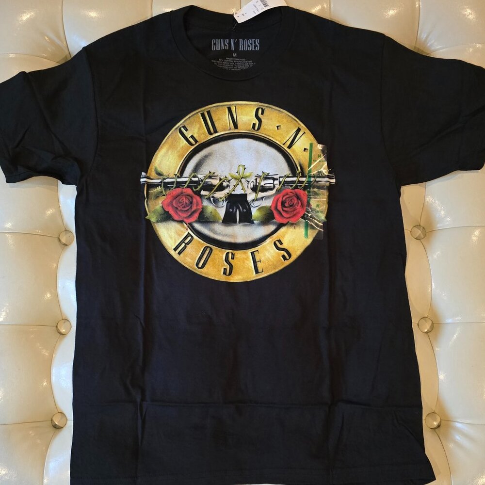 Guns N' Roses Bravado Mens Black Short Sleeve Graphic Logo T-Shirt Size M